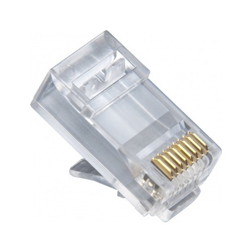 100 Adet Rj45 Jack Cat5 İnternet Kablo Kablosu Ucu Konnektör Connector