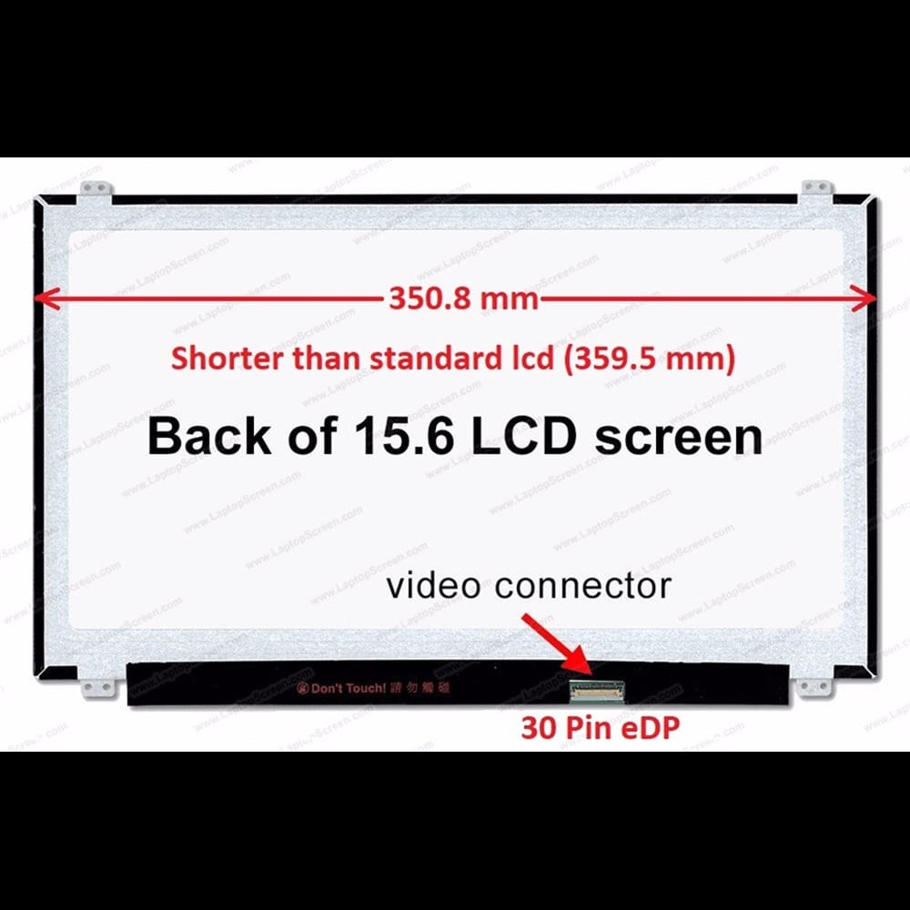 15.6 İnc Slim NT156WHM-N45 V8.1 Notebook Ekran Panel