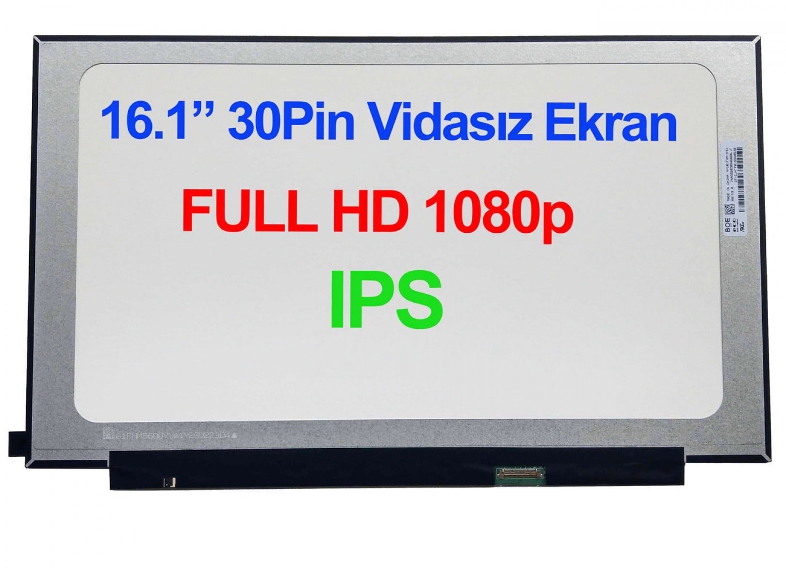16.1 inç 1920 x 1080 30pin edp NV161FHM-N41 Tv161fhm-nh0 N161hca-ea2 N161hca-ea3 N161hca-ea4 Nv161fhm-n41 Nv161fhm-n61 Nv161fhm-n62 N161hca-eac