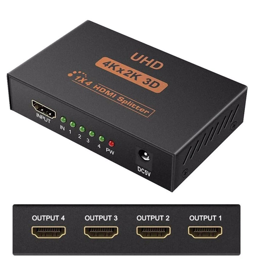 4 Port Uhd 4k Hdmi Switch Ekran Monitör Splitter Çoklayıcı Çoğaltıcı