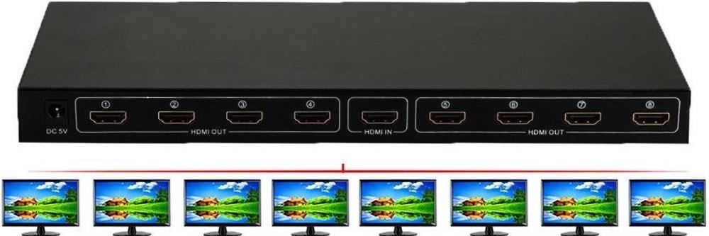 8 Port Hdmi Splitter Çoklayıcı Switch Ekran Çoklayıcısı