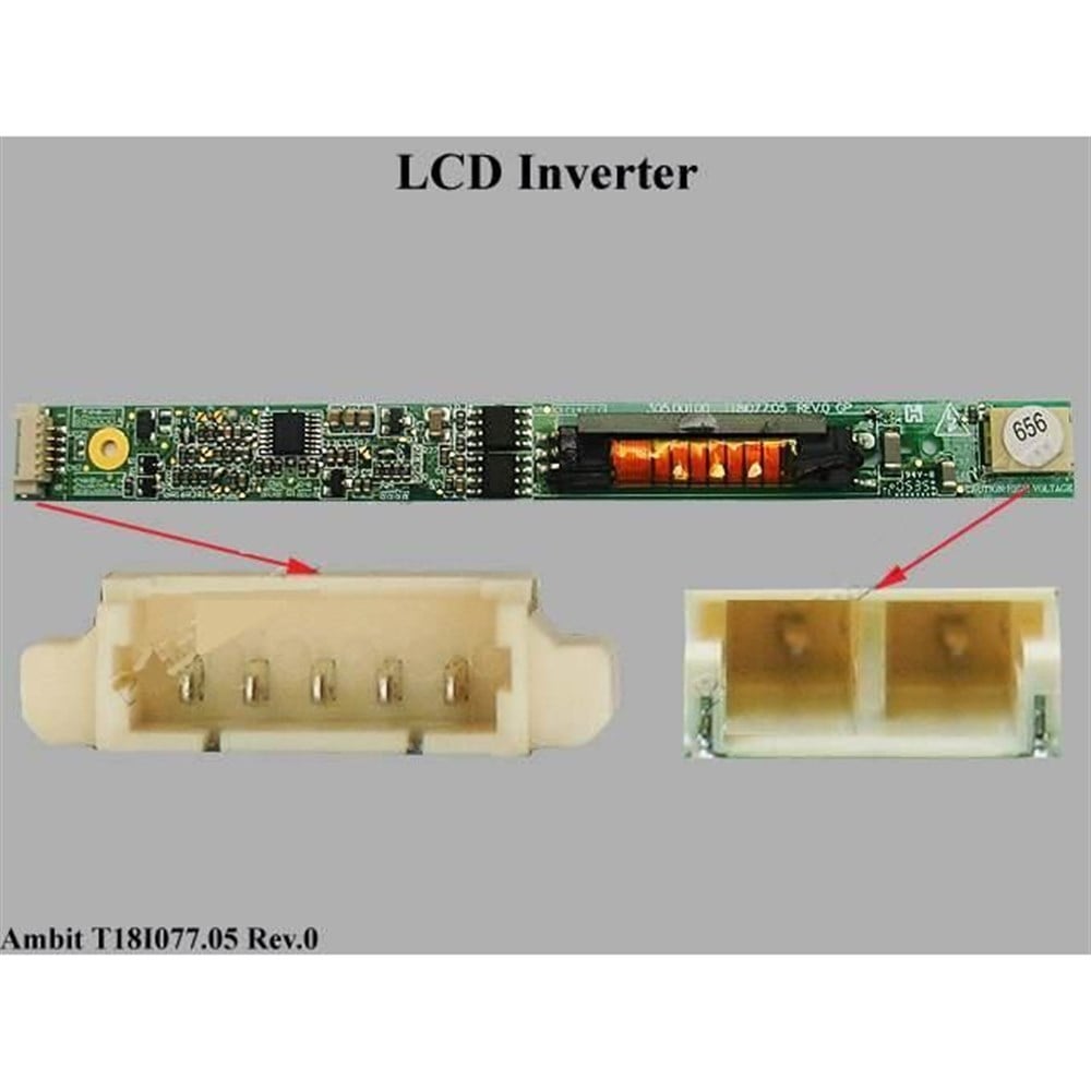 Acer Aspire 7211, 1640, 5670 AS023170376, T18I077.05 LF Rev.0, EAZB1006016, 305.00100 LCD Invertör (Inverter board)