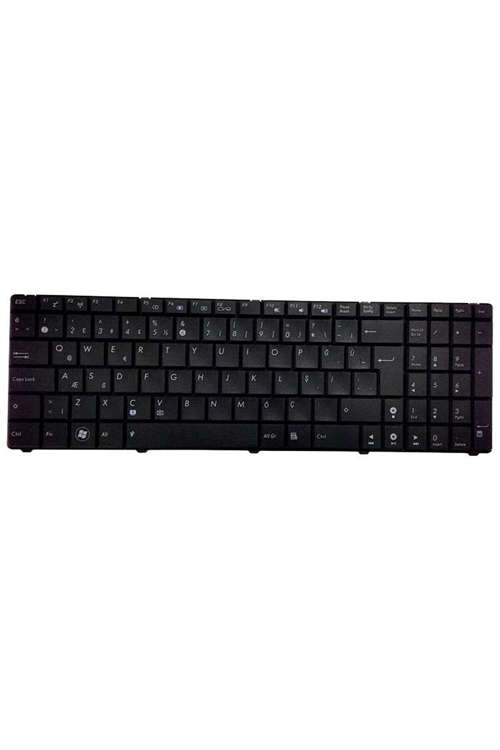 ASUS MP-07G76TQ-5283, MP-07G76DN-5283 KLAVYE TUŞ TAKIMI TUŞ SETİ Q SİYAH TR