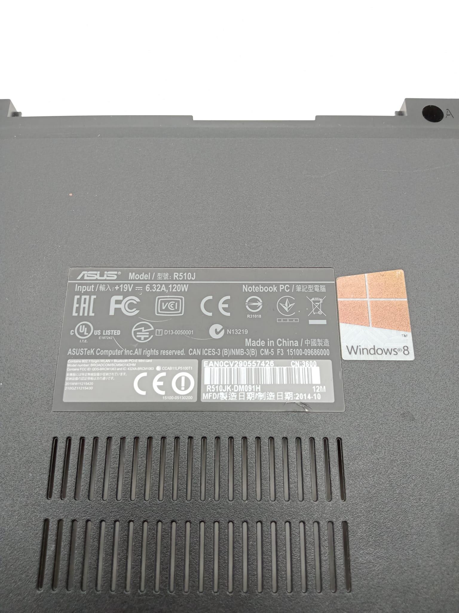 ASUS R510J R510, R510C, R510Ca, R510Cc, R510D, R510Dp, R510E, R510Ea, R510J, R510Jd, R510Jf, R510Jk, R510Jx, R510L, R510La, R510Lav, R510Lb, R510Lc, R510Ld, R510Ldv, R510Ln, R510Lnv, R510V, R510Vb, R510Vc, R510W, R510Wa, R510Z  R510Za R5Notebook Alt Kasa