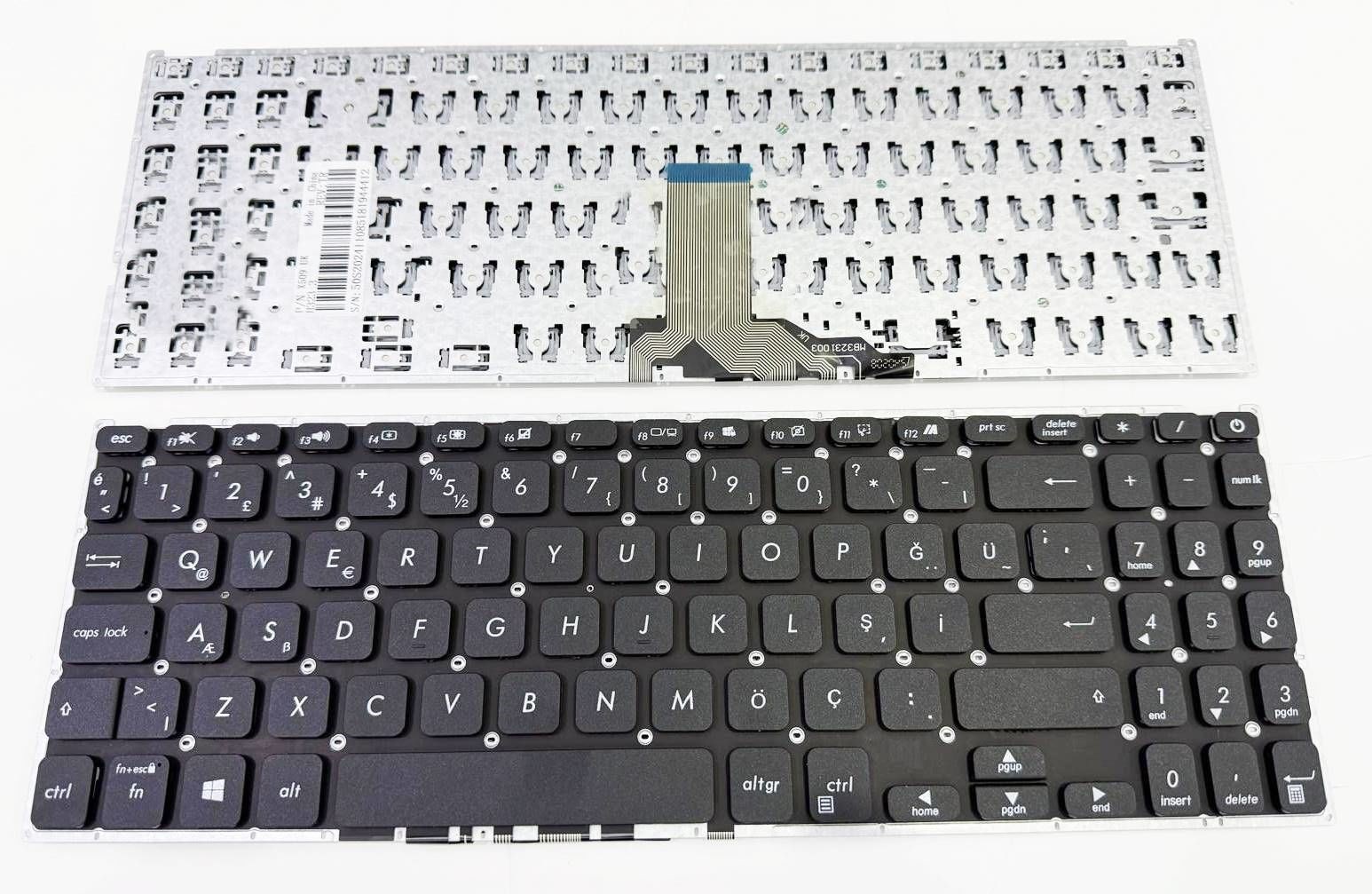Asus X509uj X509ub X509ua X509u X509ma X509m X509jp X509jb X509ja X509j X509fl X509fj X509fb X509fa X509f X509dl X509dj X509da X509d X509ba X509b X509 X515ea X515e X509uma X509um X509ujp X509ujb X509uja R564ja R564fj R564fa R564f R564d Klavye