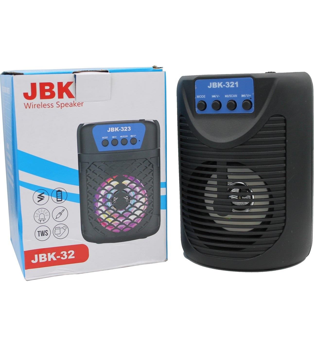 Bluetooth Hoparlör 80dB Işıklı Telefon Standlı Sd-Usb girişli JBK-321