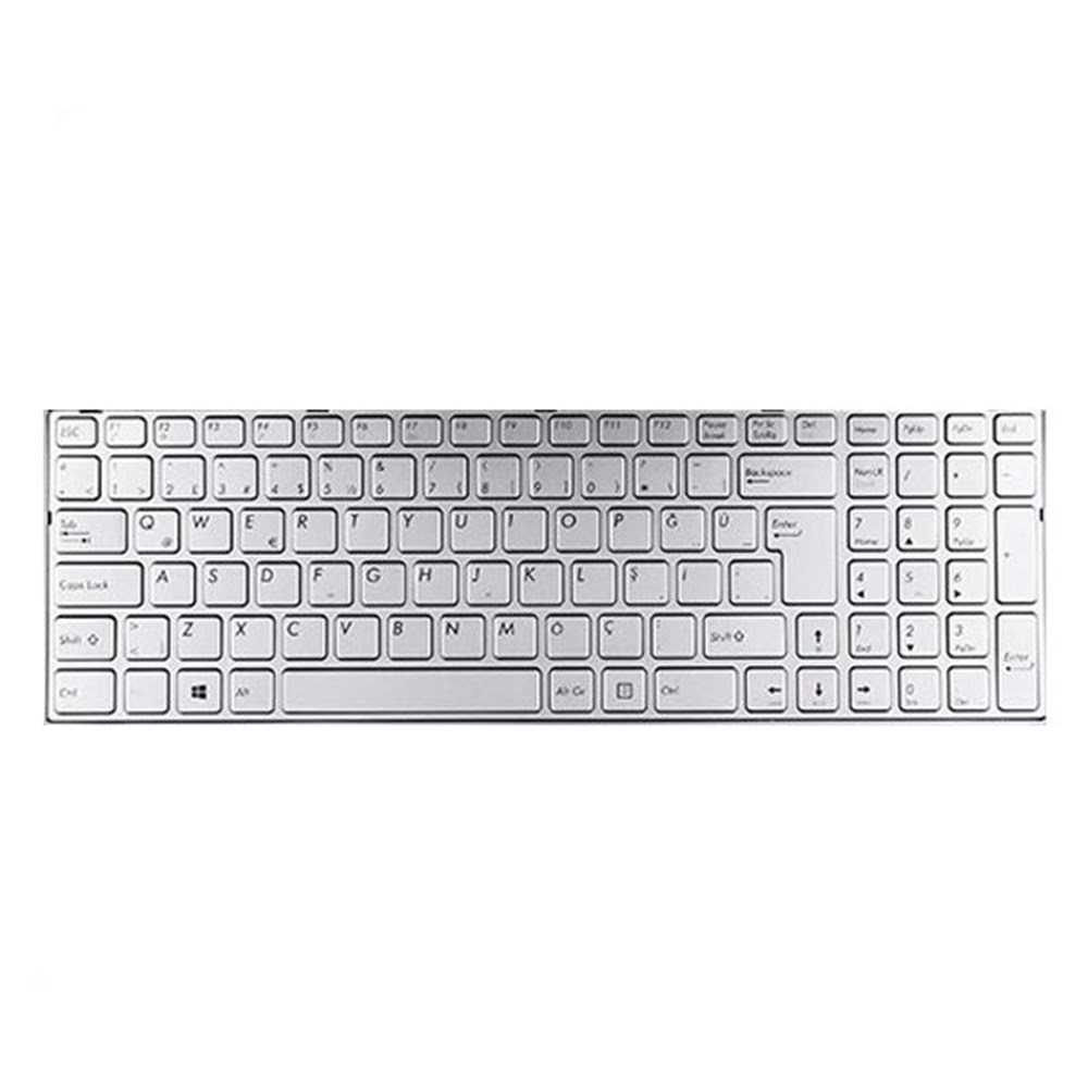 Casper Nirvana C700 C710 C17 C15B C15M c700 Tuş Takımı (Gümüş) Klavye