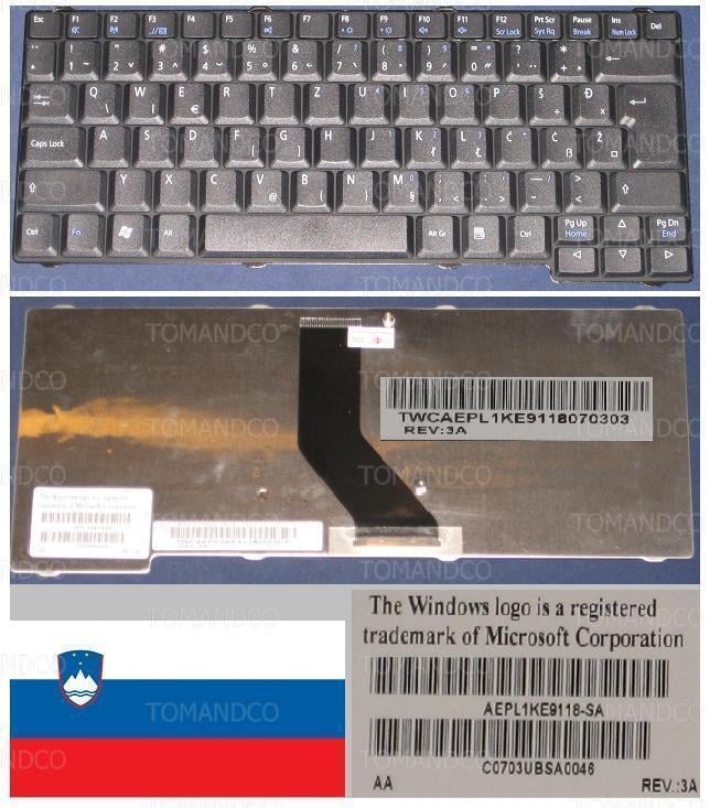 Clavier Qwertz Swiss Packard Bell Easynote Argo C Series AEPL1KE9118-SA TWCAEPL1KE9 Klavye