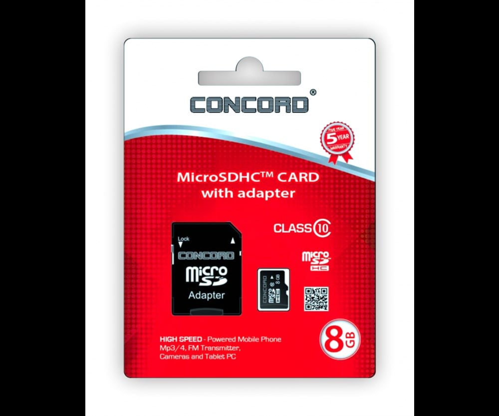 Concord C-M8 | 8 GB Hafıza Kartı