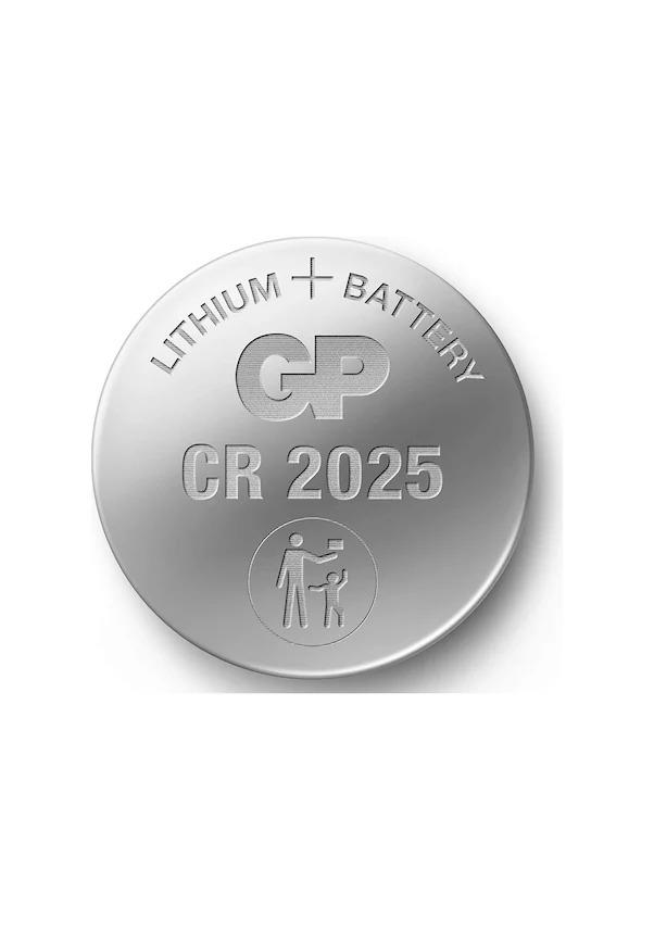 CR2025 3v Lityum Düğme Anakart Bios, Araç Kumanda, Hesap Makinası Tartı Pili 5'li Paket