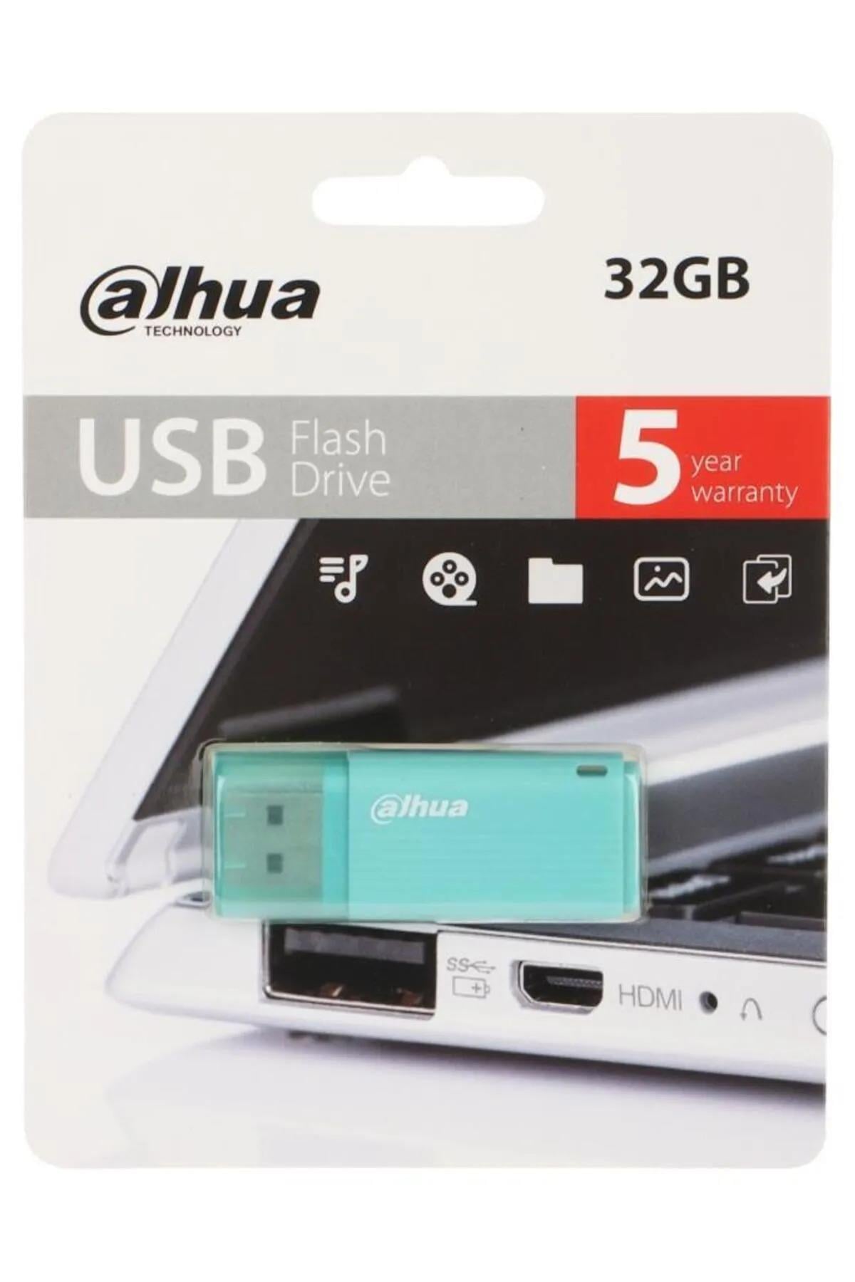 Dahua U126 32GB Flash Bellek Kapaklı Plastik USB 2.0 Yeşil