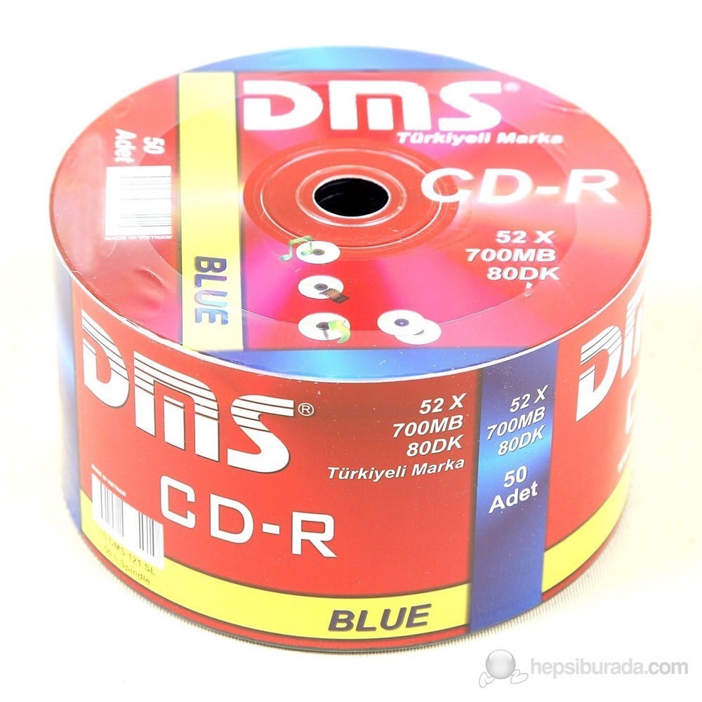 DMS 700MB 80DK 52X 50' li Spindle CD-R 