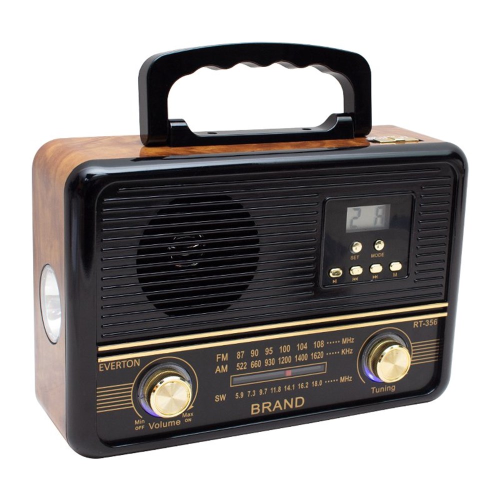 Everton RT-356BT USB/SD/FM/AW/SW/AUX/Bluetooth Destekli Nostaljik Müzik Kutusu