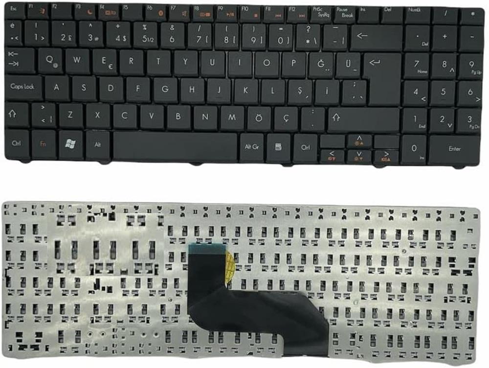 Gateway NV48, NV52, NV53 Uyumlu Laptop Klavye Siyah TR