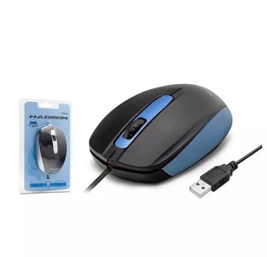 HADRON HDX3253 KABLOLU USB MOUSE 1480 DPI SİYAH-MAVİ
