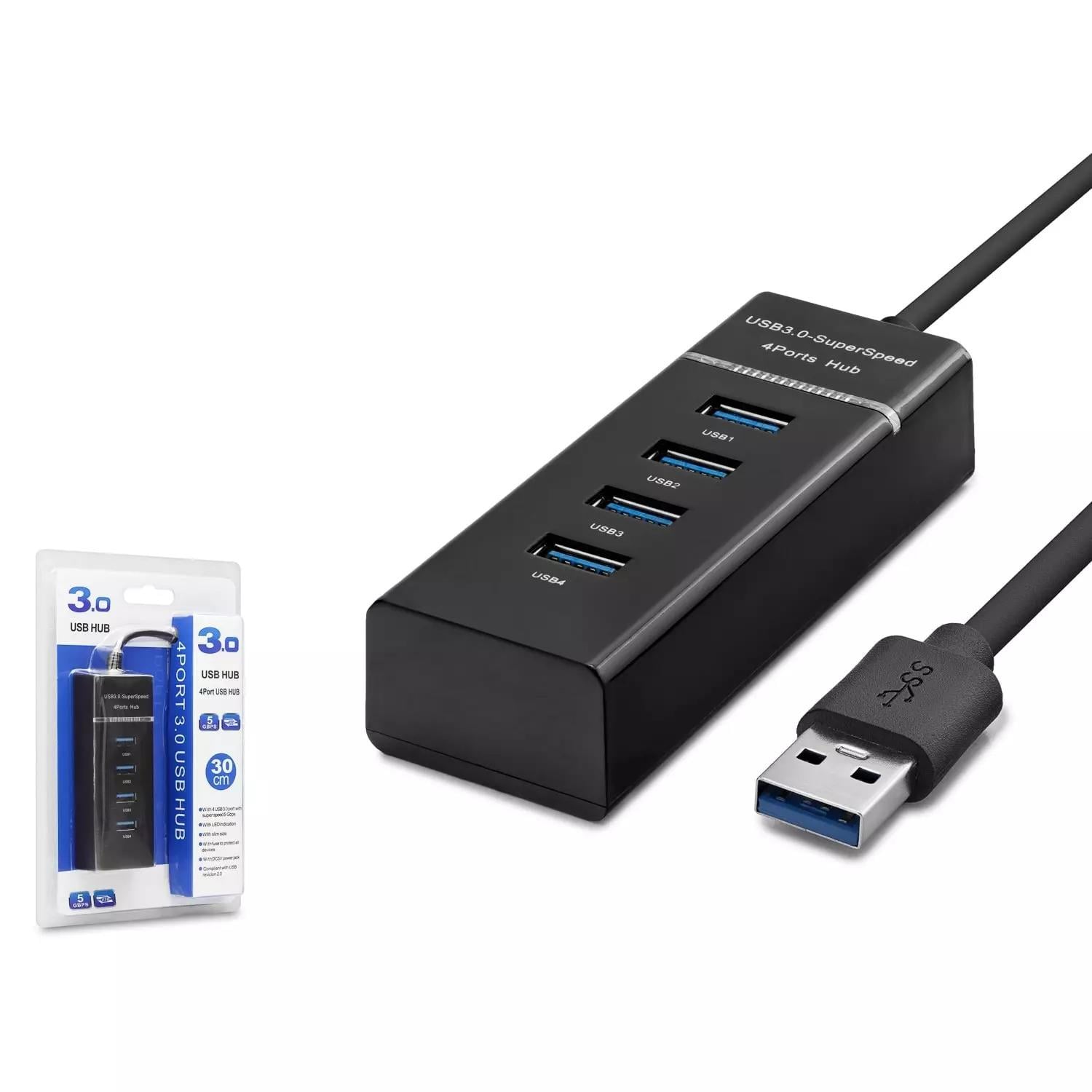 HADRON HDX7017 USB3.0 HUB 1PORT USB3.0 + 3PORT USB2.0 30CM SUPER SPEED SİYAH