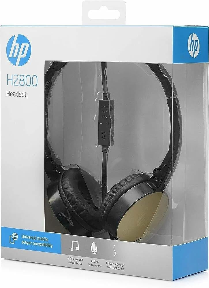 Hp H2800 2AP94AA Stereo Kulak Üstü Kulaklık Siyah - Gold