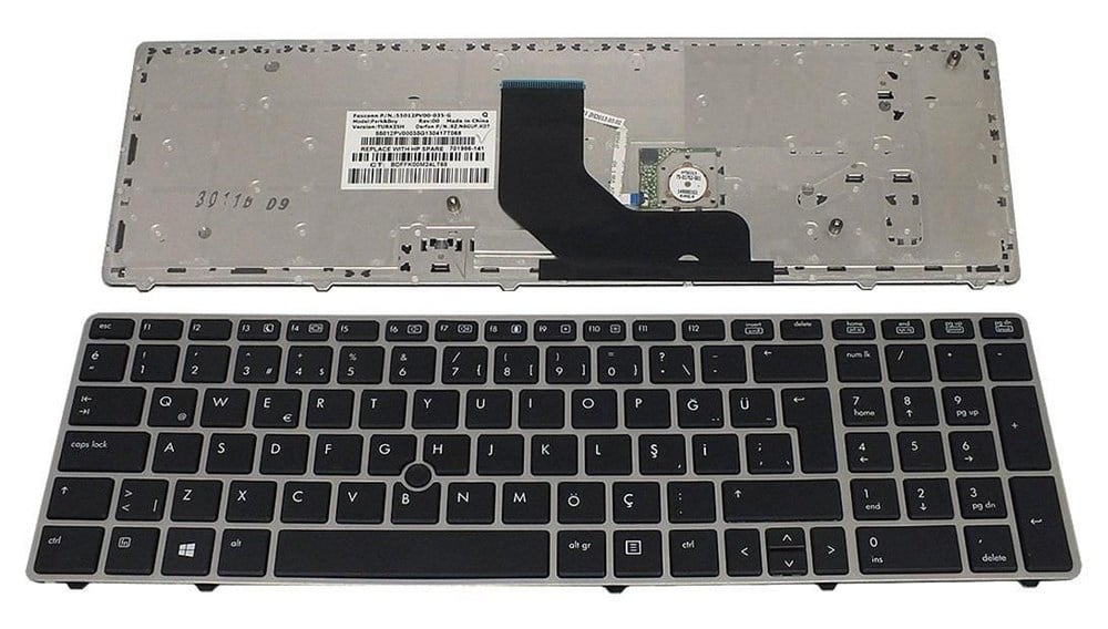 HP ProBook 6560b 6565b 6570b 6575B Elitebook 8560p 8570p HP ProBook 9Z.N2W82.10T NSK-HG10T 9Z.N2W82.20T NSK-HG20T Klavye TuşTakımı