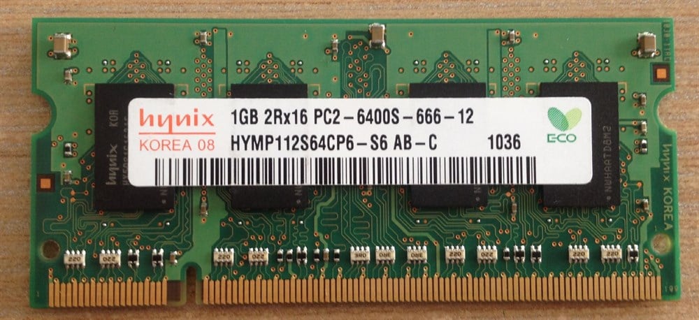 Hynix 1GB DRR2 6400S Notebook Ram