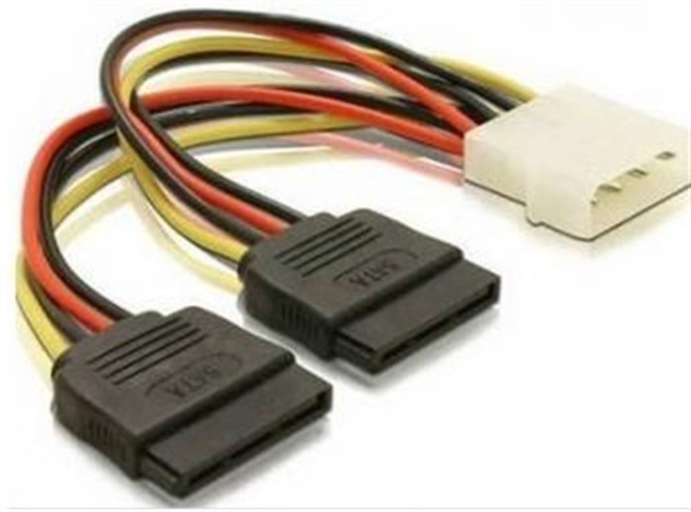 İkili Çift Sata Power Hdd 4 pin Güç Kablosu