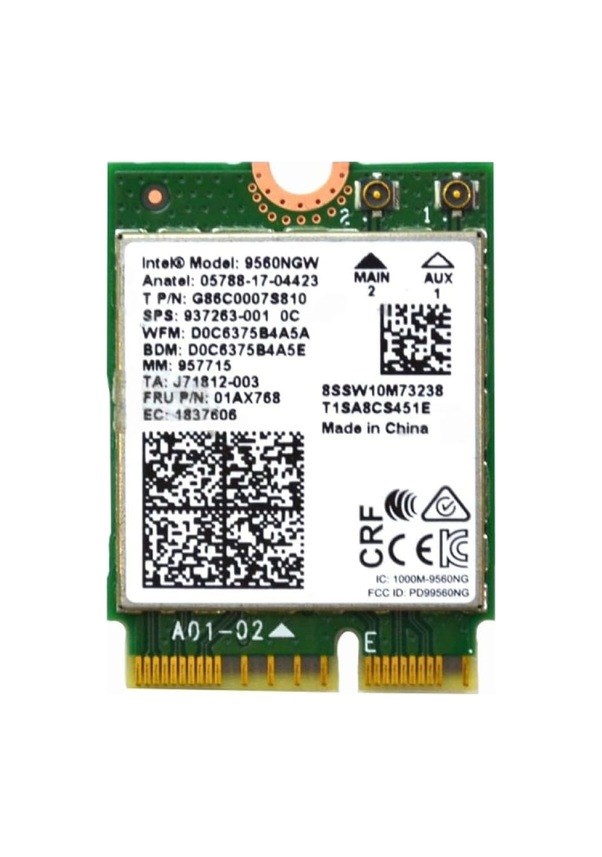 intel 9560NGW R Wireless-AC 9560 802.11AC WLAN PCI-Express Bluetooth 5.1 WiFi Card