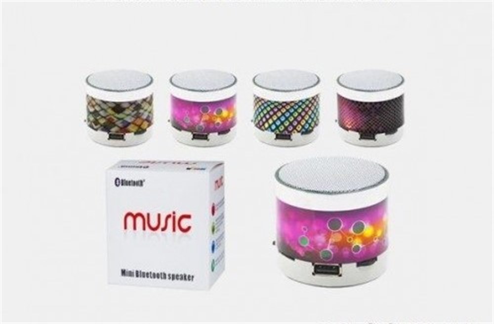 Işıklı Mini Bluetooth Hoparlör, Taşınabilir Kablosuz Mini Ses Bombası, Mp3 Müzik Kutusu
