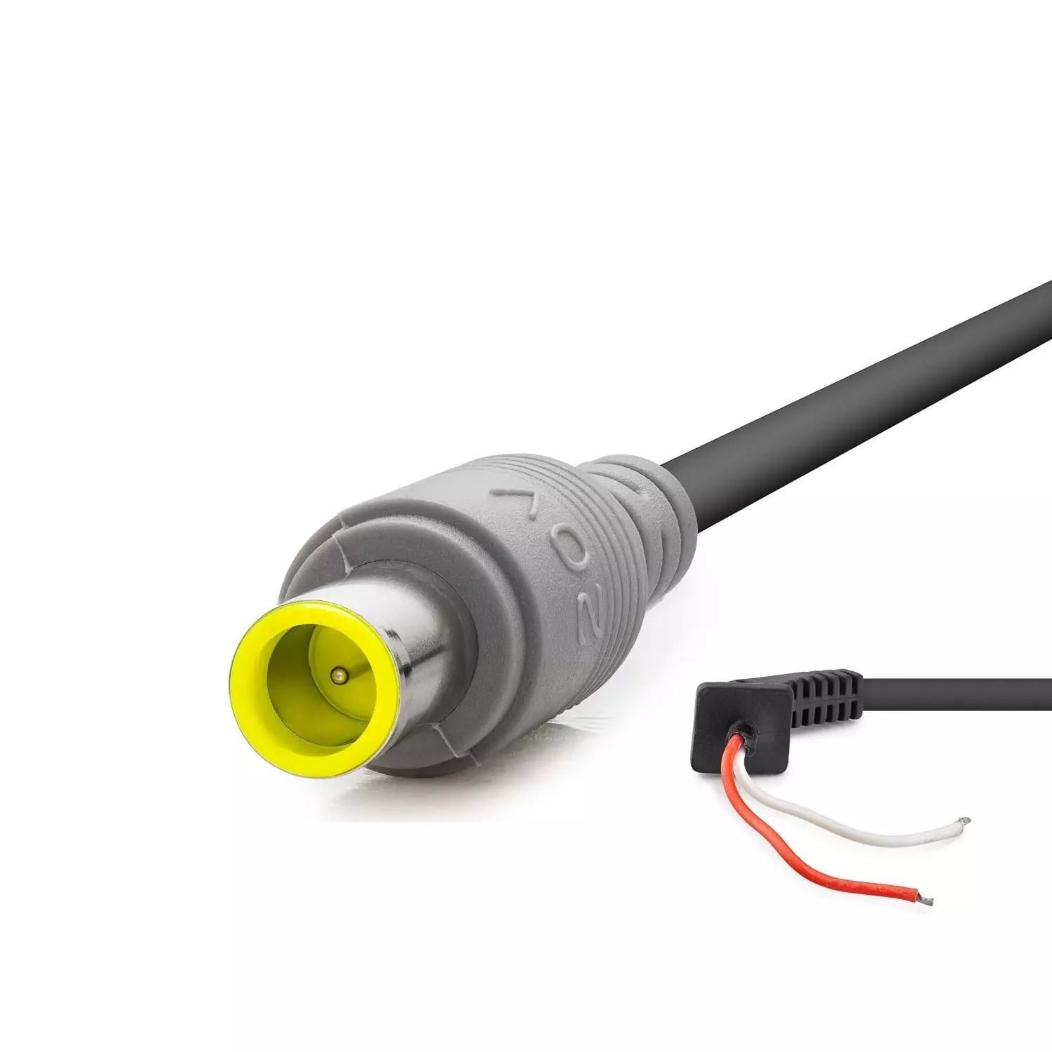 Laptop Adaptör DC Jack Kablosu 30–90W 7.9 x 5.0 mm Lenovo / IBM Uyumlu 1.2 m - Siyah