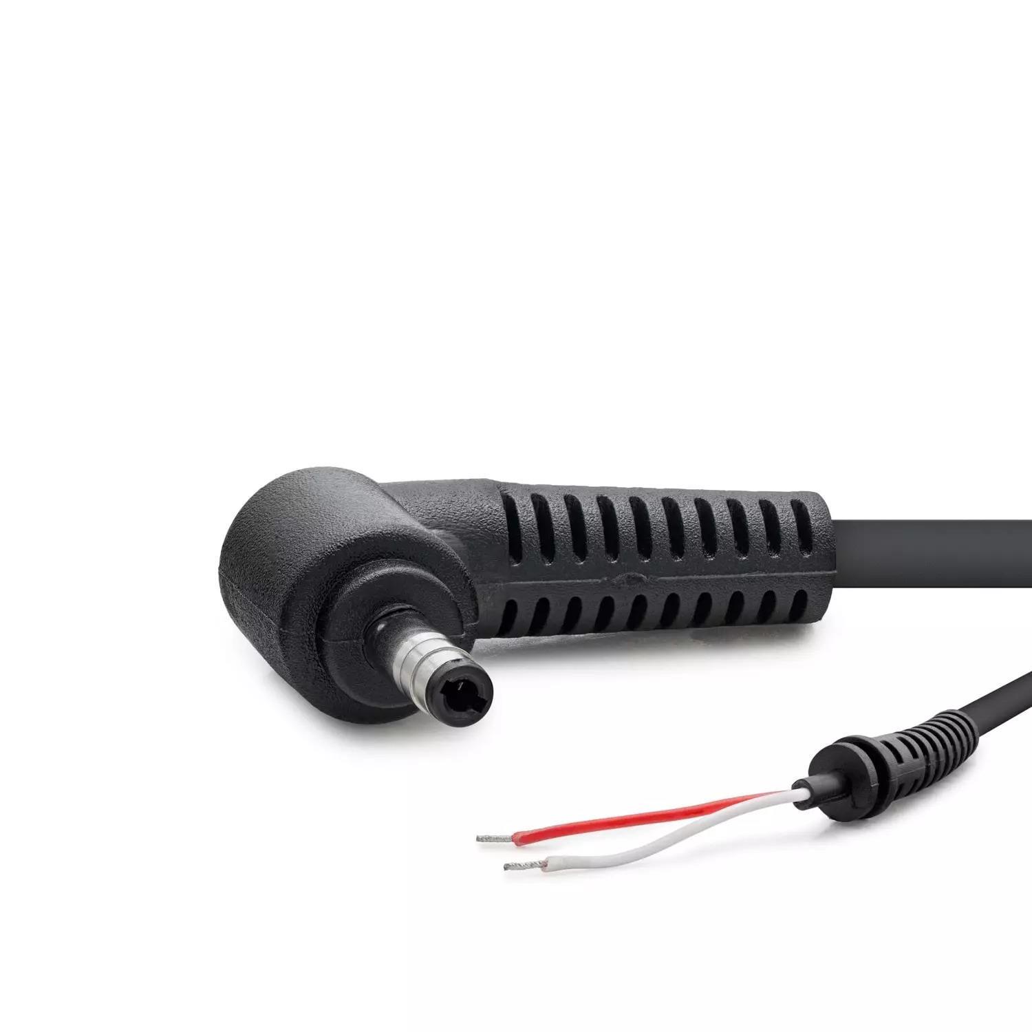 Laptop Adaptör DC Jack Kablosu 4.0 x 1.7 mm L Tip HP / Compaq / Toshiba / Fujitsu Uyumlu 1.2 m - Siyah