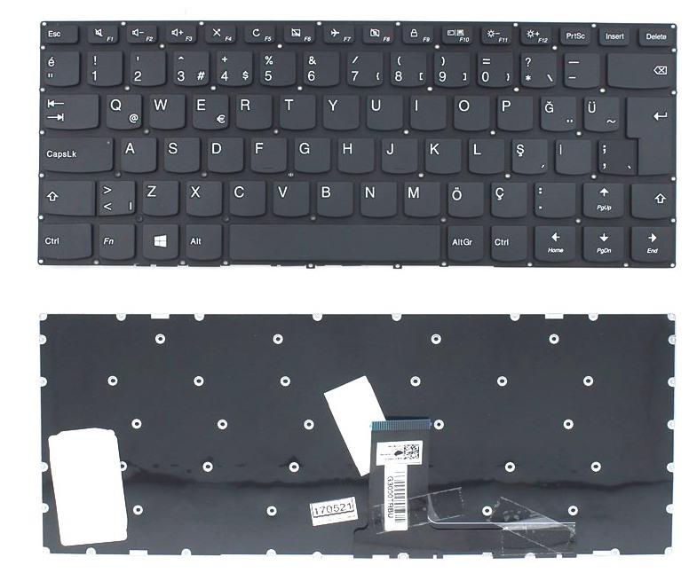 Lenovo ideapad 110­-14AST 110­-14IBR 110-­14IBR 110­-14ISK B110-­14IBR V110-­14AST V110­-14IAP 80T6 80TQ 80UJ 80UC 80UQ 80TC 80TF, 110-14 9z.ncrsn.20t, Model No Pm5nr-tr, Mp-0A 110-14, Nsk-Bx2sn 0T Klavye