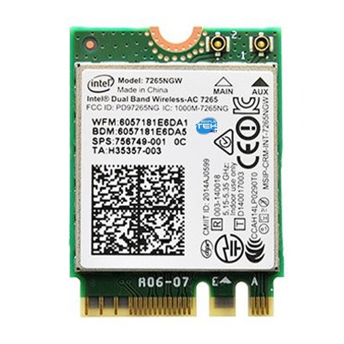 Lenovo Orijinal Thinkpad 00JT464 7265NGW Notebook Wifi Lan Kartı