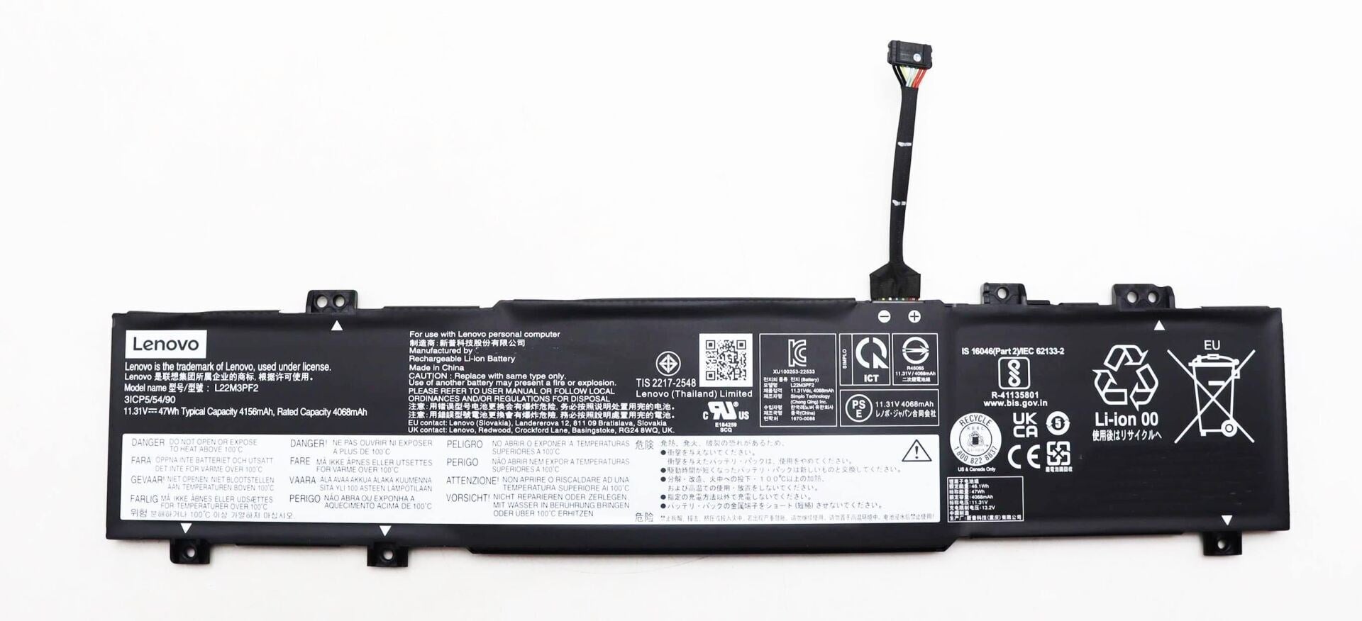 Lenovo Orjinal IdeaPad Slim 3 14IAH8, 14IRU8 14IRH8 14ABR8 14AMN8 14IAN8 15IRU8 15ABR8 15IAN8 16ABR8 16IRU8 16IAH8 15IAH8, 15IRH8, 15ABR8, 15AMN8 14IRU8 82X6 16IRU8 82X8, 14IAN8 82XA, 15IAN8 82XB, 14ABR8 82XL, 15ABR8 82XM, 14AMN8 82XN, Batarya Pil