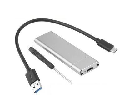 M.2 Sata SSD Ngff To Type C USB 3.0 B-Key Mini Çevirici Adaptör Harici Harddisk Kutusu
