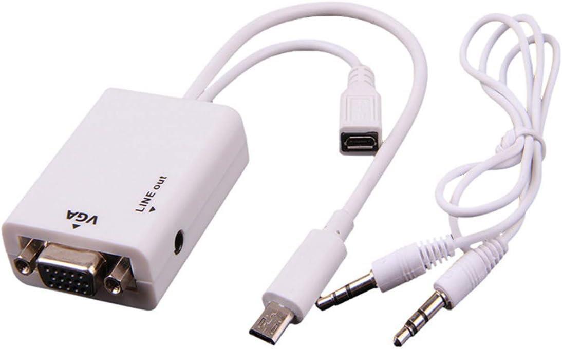 Micro Usb to VGA+Audio Adapter