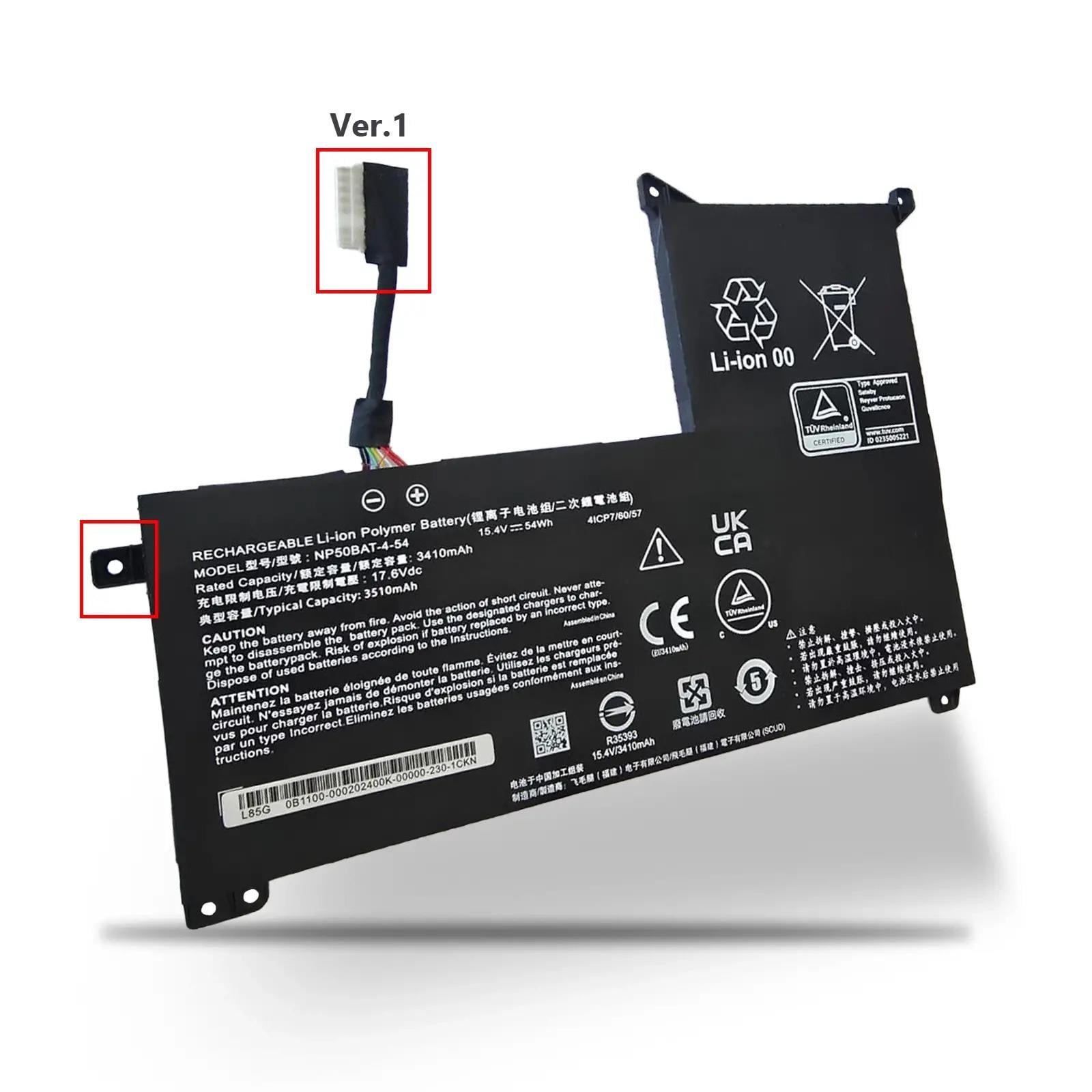 Monster Abra A5 V21.2 Notebook Clevo NP50BAT-4-54 Batarya Pil