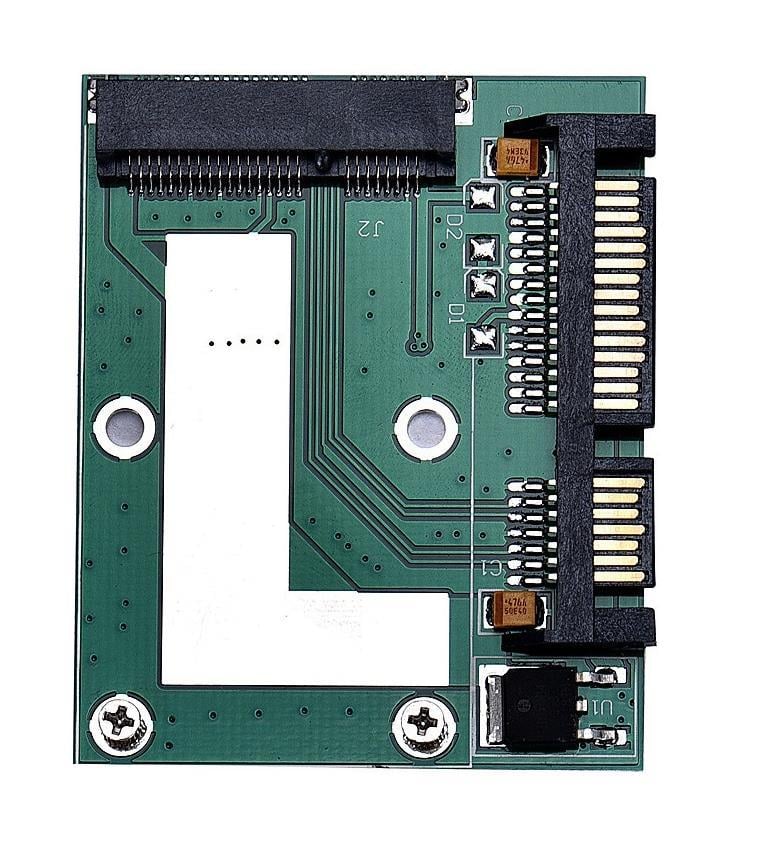 Msata (Mini Sata) Ssd To Sata Çevirici Dönüştürücü Adaptör