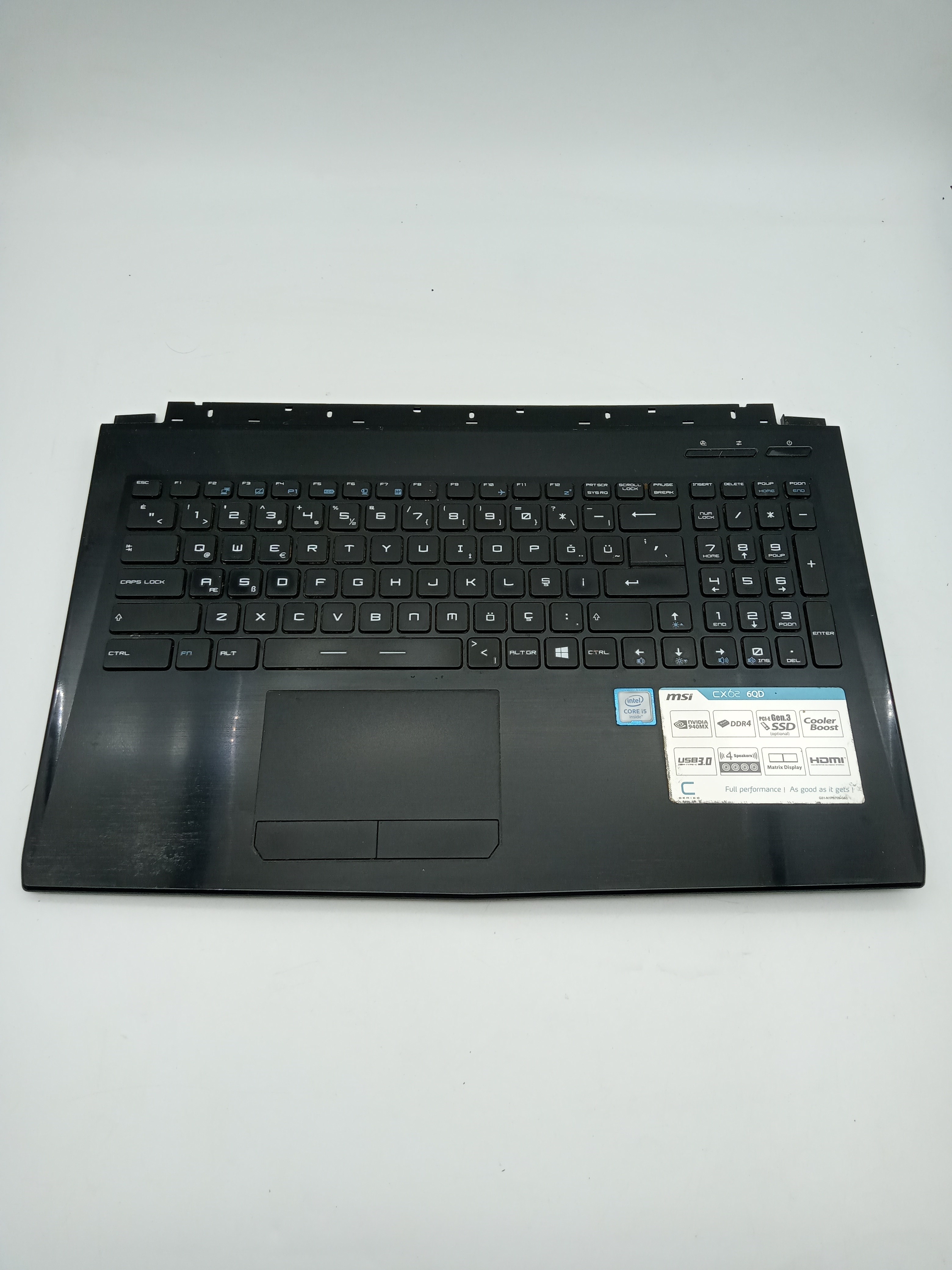 MSI CX62 6QD Notebook Üst Kasa