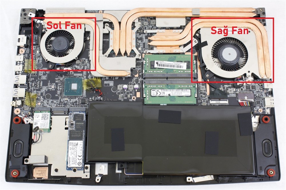 MSI GF65 Thin, GF65 9SE, GF65 9SD msi-16w1 Notebook Fan / Ver.2 (Sol Fan)