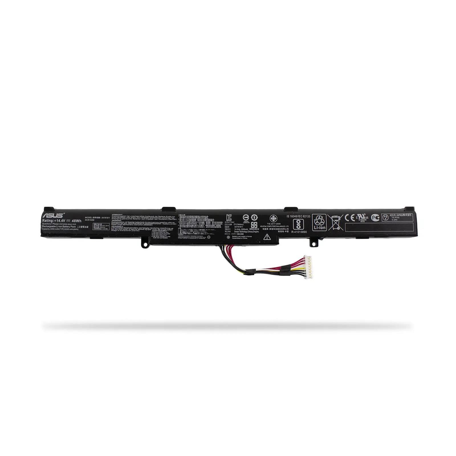 Orjinal Asus N552 A41N1501 L41LK2H L41LK9H GL752 GL752V GL752VL GL752VLM GL752VW GL752VWM N552V N552VW N552VX N752 N752V N752VX GL553 GL553VW GL553VD GL553VE A41LK5H A41LP4Q A41N1611 ROG GL752 GL752V GL752VLM A41N1501 0B110-0036000 Batarya Pil