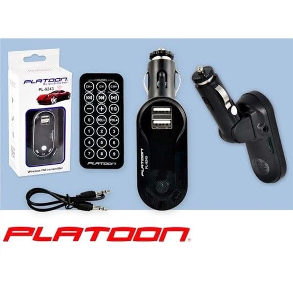 Platoon Pl-9243 Araç Oto Bluetooth Fm Transmitter Çakmak Şarj SD/USB 