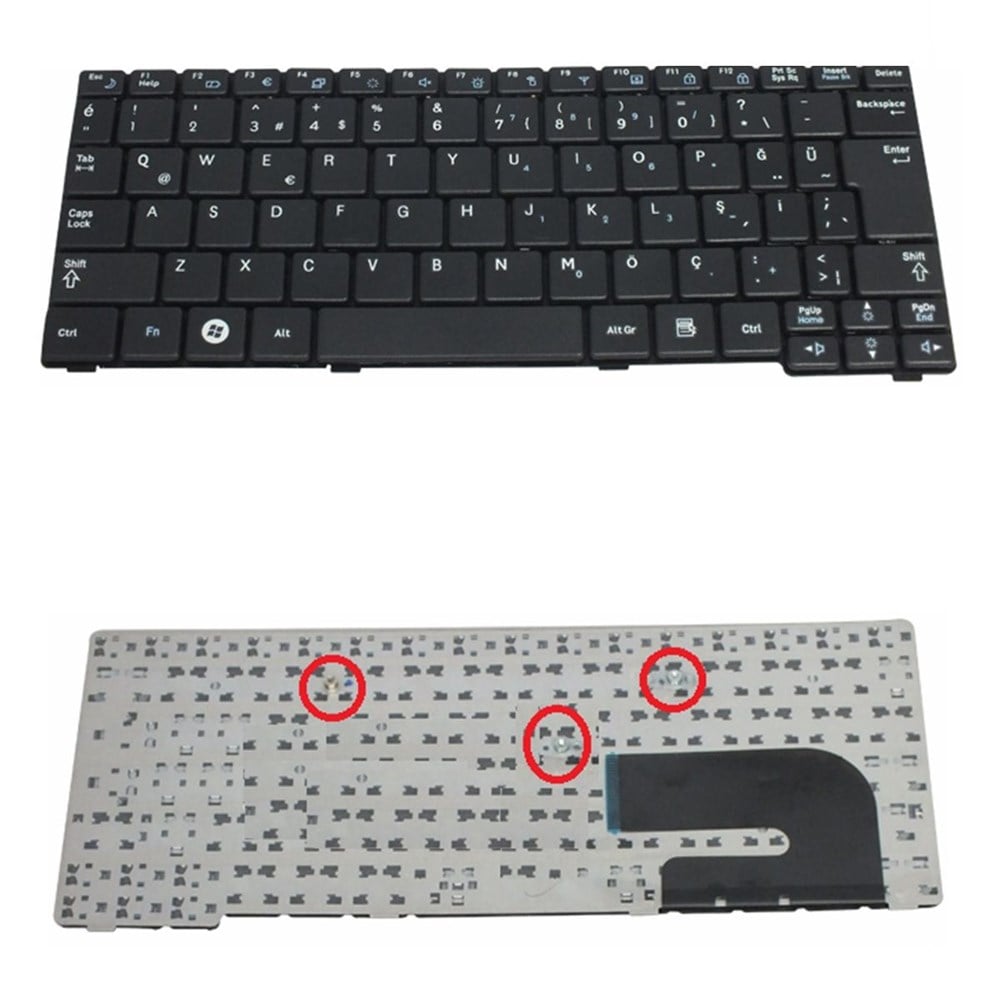 Samsung NP-N150-JA08TR, NP-N150-JP0PTR, NP-N150-JP0CTR Klavye Tuş Takımı Siyah TR
