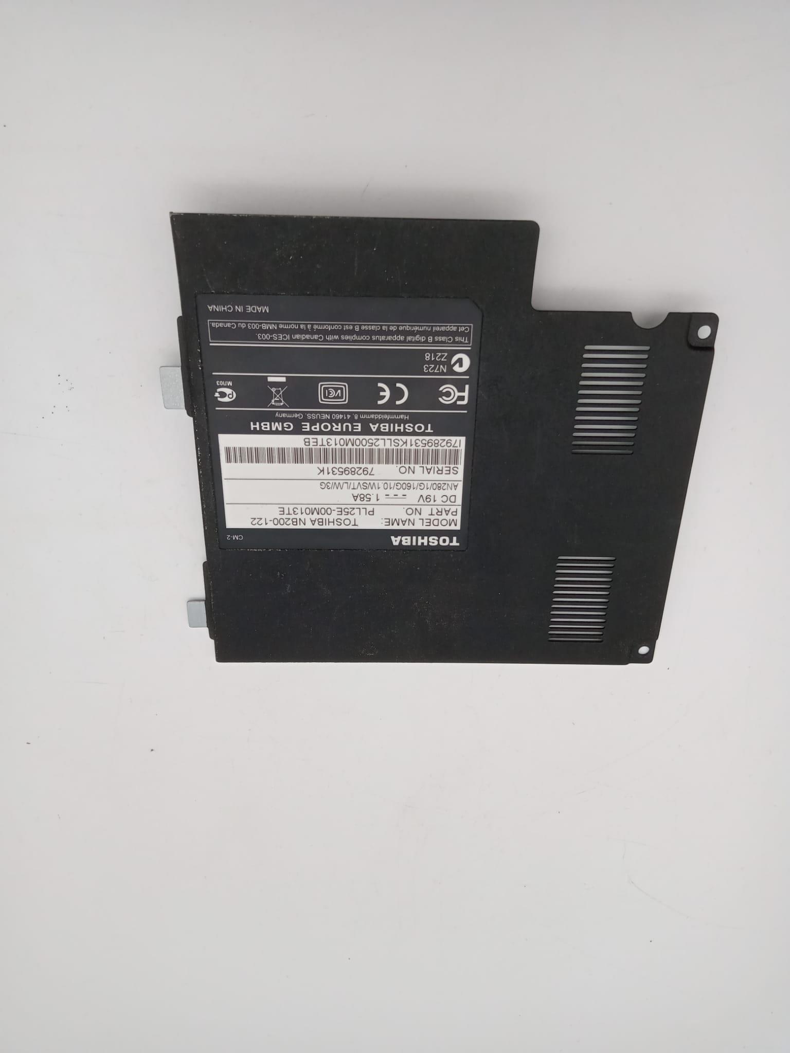 TOSHİBA NB 200 122 PLL25E 00M013TE Minibook Harddisk Kapak