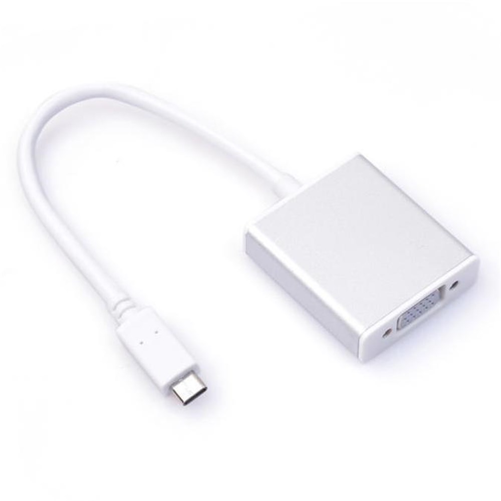 Usb 3.1 Type C To Vga Adaptör Çevirici Dönüştürücü Macbook