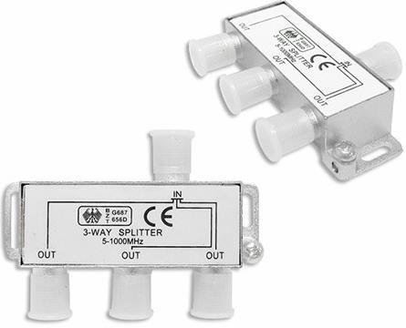 Uydu Splitter 2 Li Kablo Tv Rg6 Anten Çoklayıcı Dağıtıcı