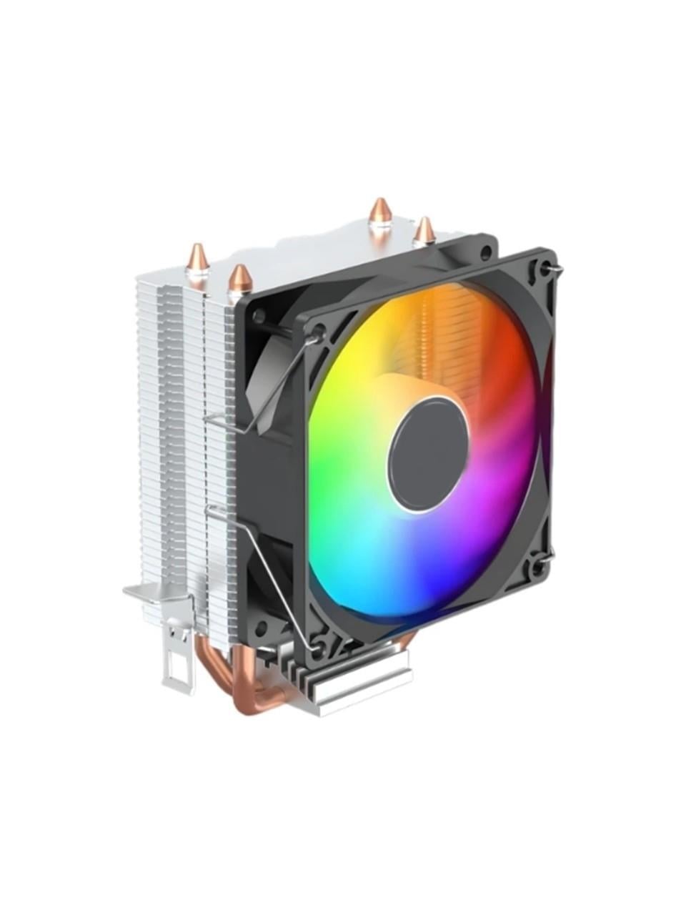 Versatile K200 Rainbow 2 Bakır Borulu 100W Rgb İntel/Amd Kule Tipi İşlemci Cpu Fan / Rgb İşlemci Fan