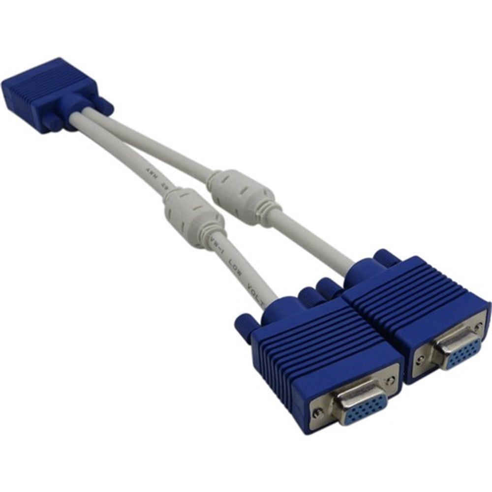 Vga Y Kablo 1 to 2 Çoklayıcı Switch Splitter Kablosu