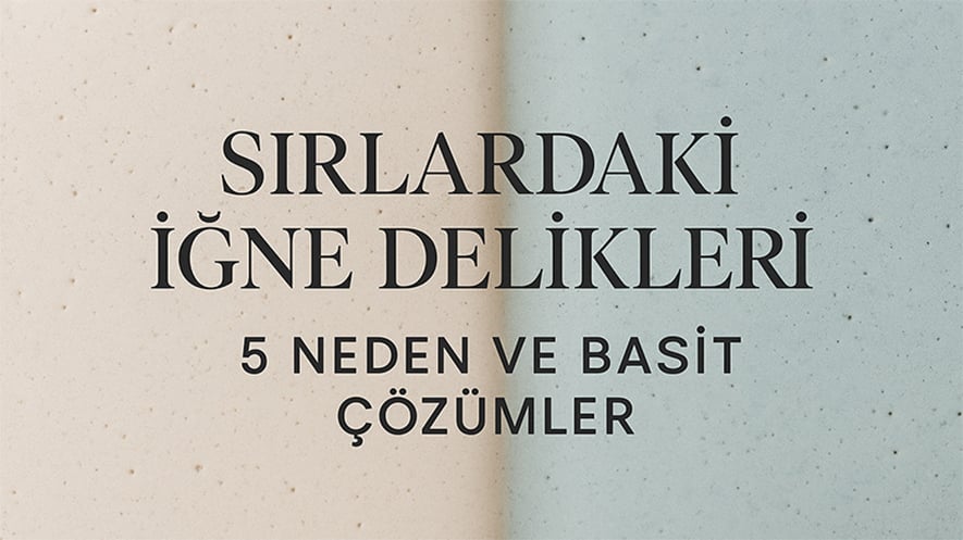 Sırlardaki İğne Delikleri (Pinhol) - 5 Neden ve Basit Çözümler