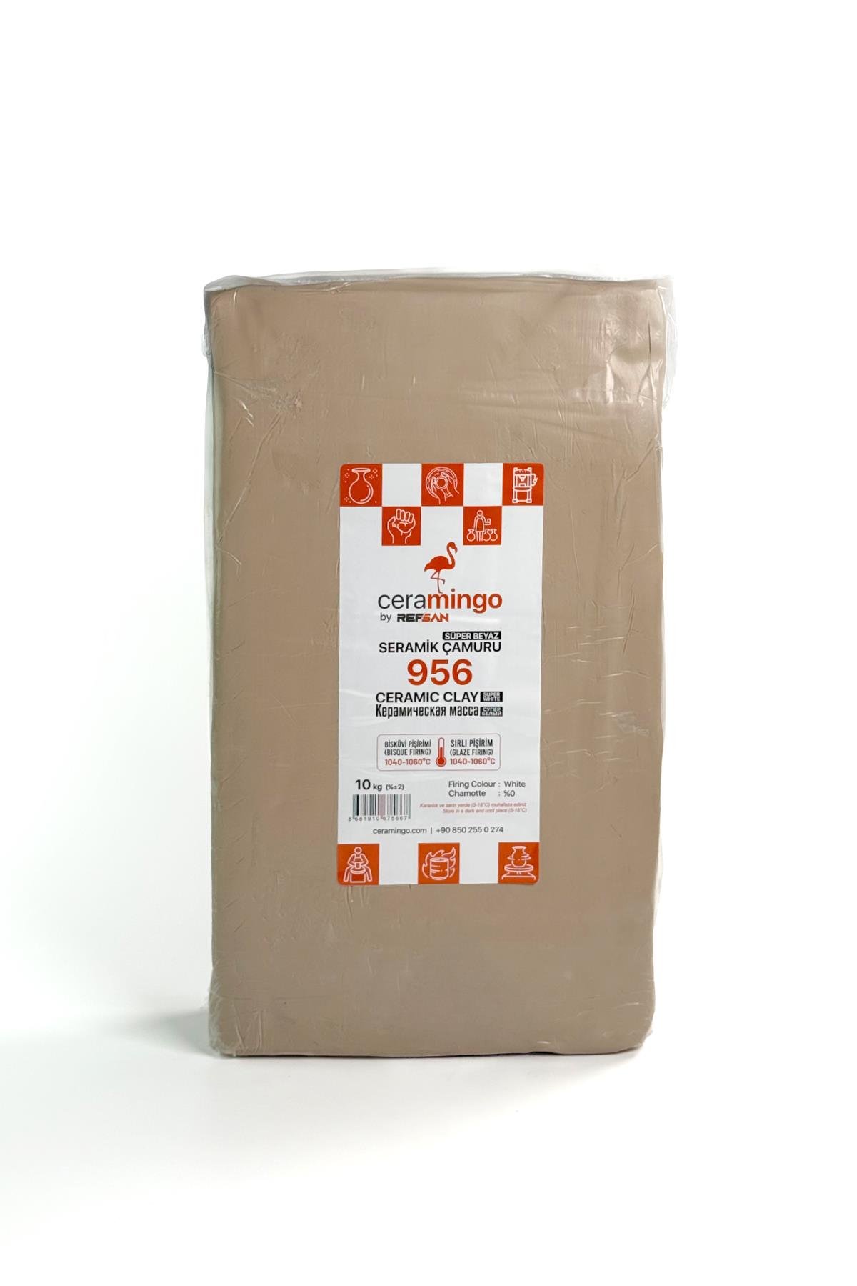 956 Super White Ceramic Clay Vacuum 1050°C 10 Kg