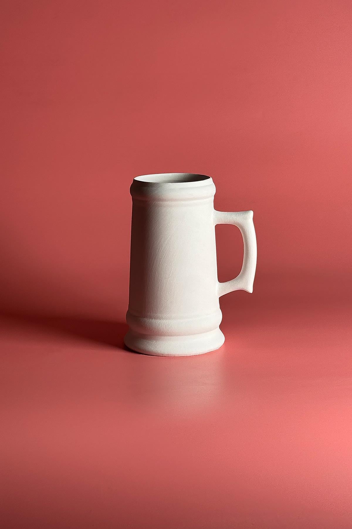 Beer Glass Ceramic Bisque