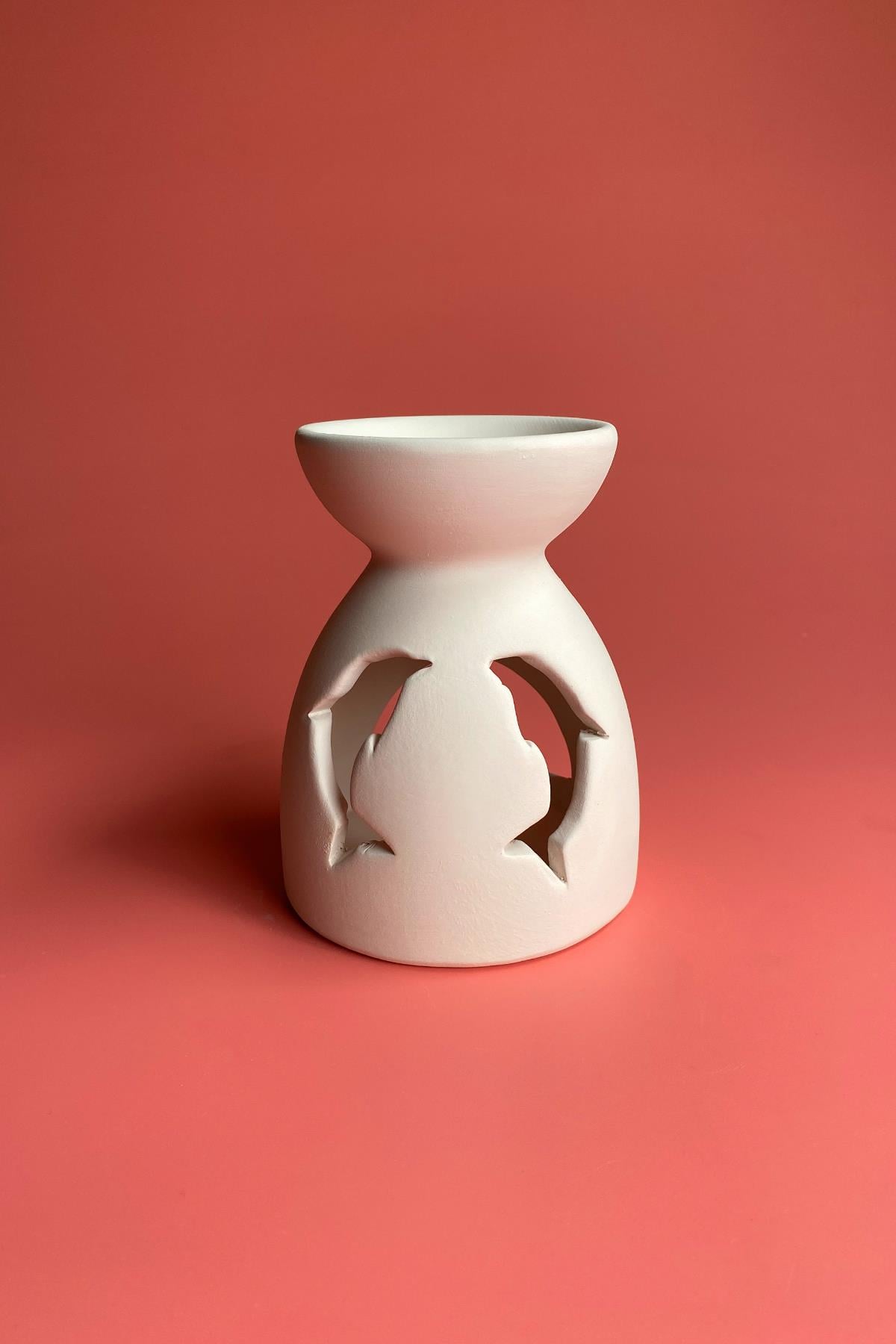 Censer Dolphin Ceramic Bisque