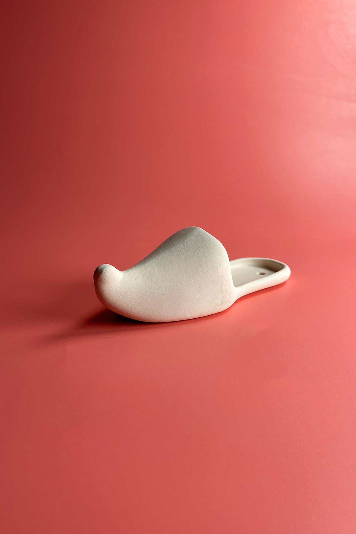 Slipper Ceramic Bisque
